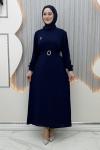 Afitap Elbise Lacivert