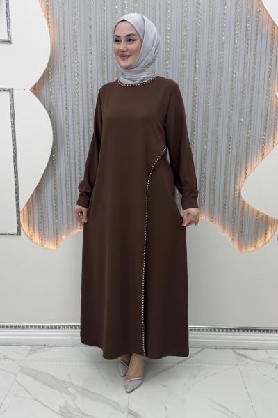 Alımlı Abiye Kahverengi