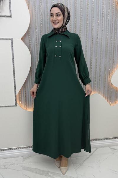 Alsera Elbise Zümrüt