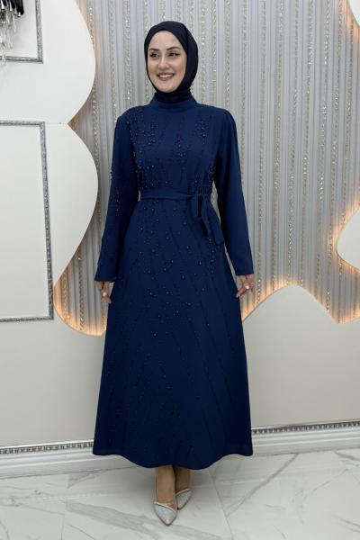 Asalet Abiye Lacivert