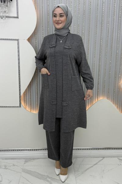 Asu 3’lü Takım Gri