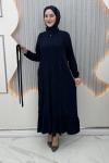Asya Elbise Lacivert