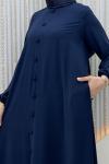Ayende Elbise Lacivert