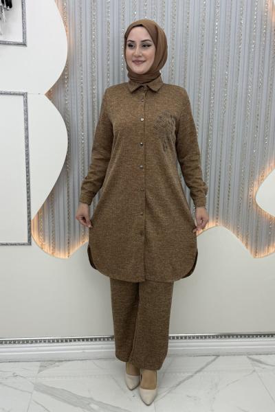 Aygül Pantolon Takım Kiremit