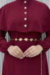 Azize Elbise Bordo