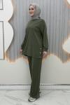 Bade Pantolonlu Takım Haki