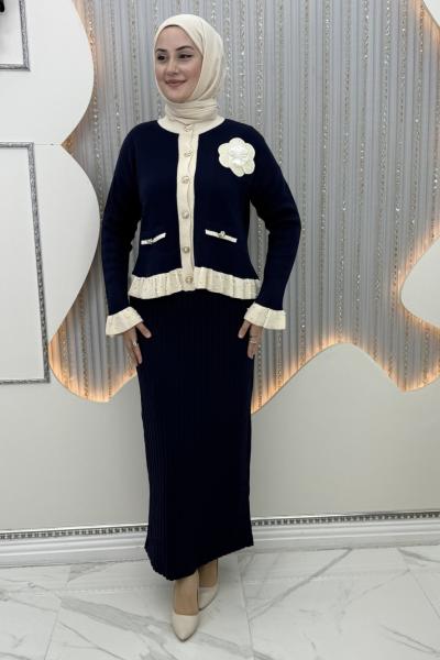 Beril Etekli Takım Lacivert