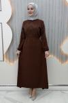 Büşra Elbise Kahverengi