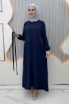 Büşra Elbise Lacivert