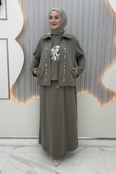 Ceyda 3’lü Takım Nefti Yeşili