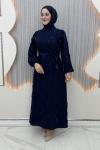 Ceylan Elbise Lacivert