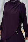Ceylin Pantolonlu Takım Mor
