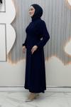 Dilruba Elbise Lacivert