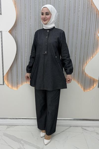 Dora Pantolonlu Takım Siyah