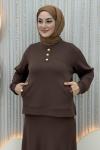 Duygu Etekli Takım Kahverengi