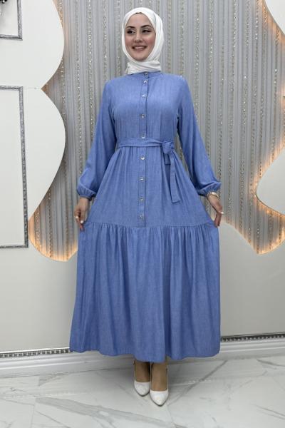 Elfida Elbise Mavi