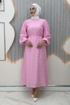 Elvanur Elbise Pembe