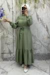 Emine elbise Mint Yeşili