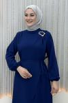 Esila Elbise Lacivert