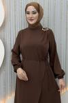 Esila Elbise Kahverengi