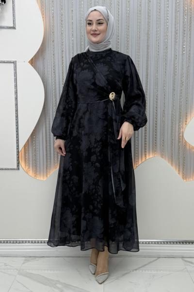 Gece Baharı Elbise Siyah