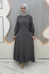 Göknur Elbise Gri