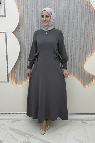 Göknur Elbise Gri
