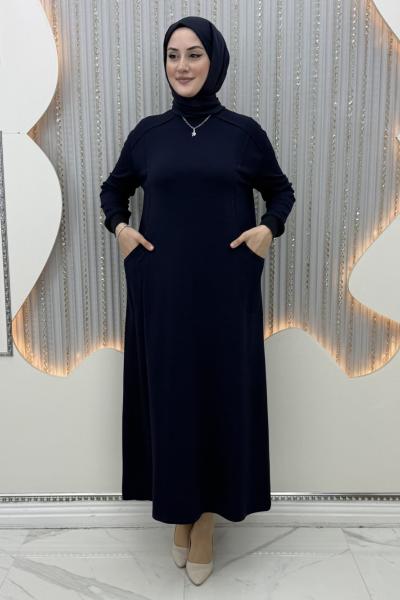 Gözde Elbise Lacivert