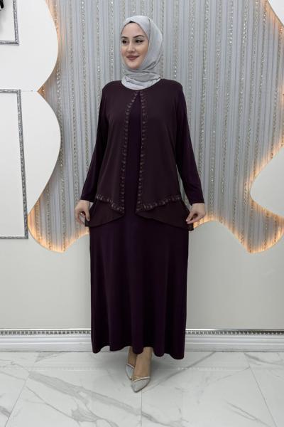 Hadise elbise Mor