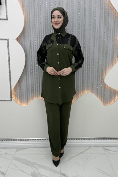 Hansel Pantolonlu Takım  Haki