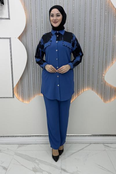 Hansel Pantolonlu Takım  Mavi