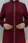 Hazan Pantolonlu Takım Bordo