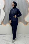 Hazel Pantolonlu Takım Lacivert