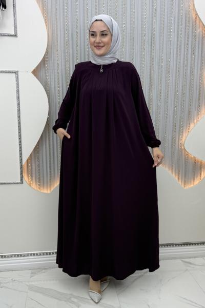 Ilım Elbise Mor