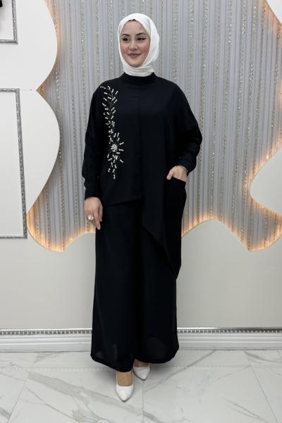 İncitaş Pantolonlu Takım Siyah