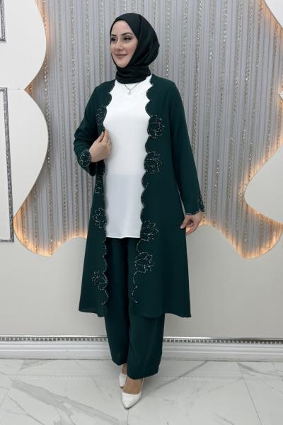 Kadim Pantolonlu Takım Zümrüt