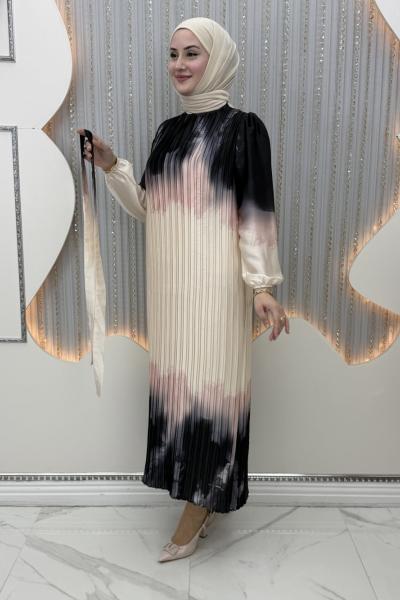 Kehribar Elbise Siyah