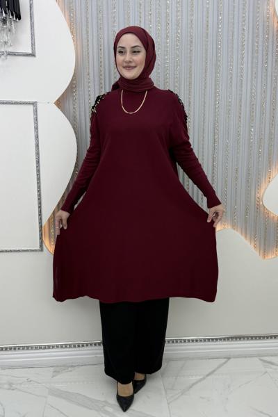 Kırçiçeği Tunik Bordo