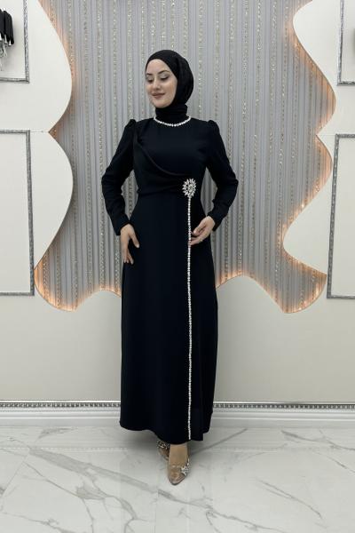 Kışmasalı Abiye Siyah