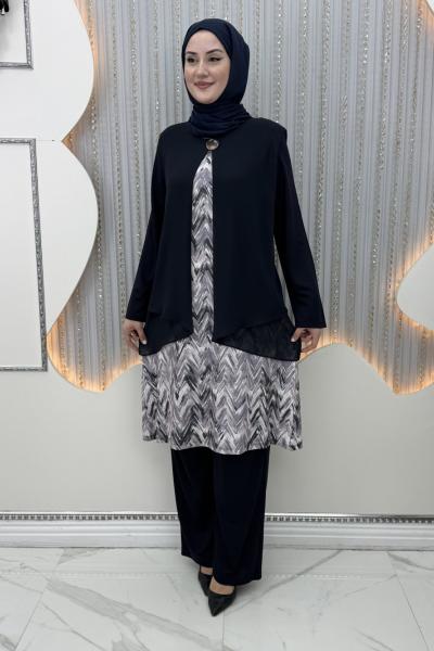 Kısmet Pantolonlu Takım Lacivert