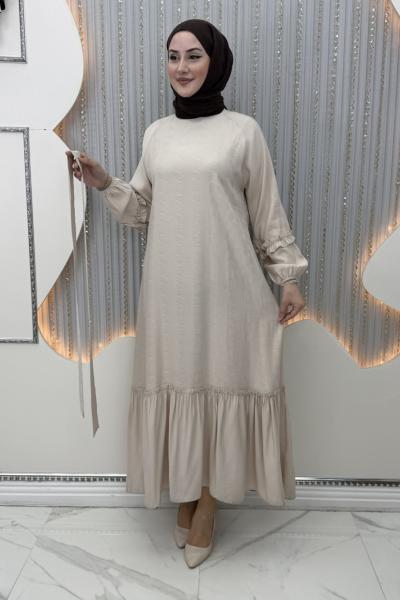Kupra Elbise Krem