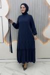 Kupra Elbise Lacivert