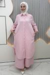 Lina Pantolonlu Takım Pembe