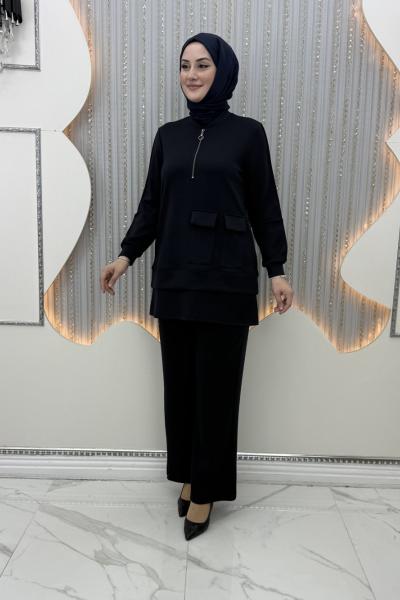 Maya Pantolonlu Takım Lacivert