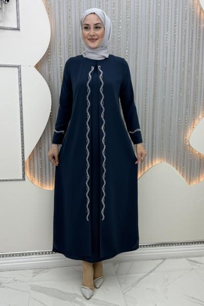 Meltem Kapaklı Abiye Mavi
