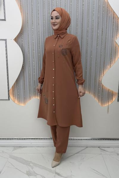 Naif Pantolonlu Takım Kiremit