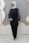 Nela Pantolonlu Takım Antrasit