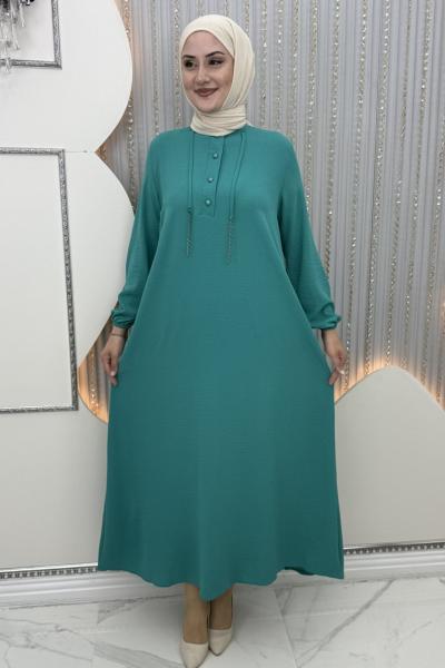 Nepal zincirli elbise Yeşil