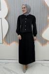 Nezaket Etekli Takım Siyah