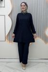 Nilsu Pantolonlu Takım Lacivert
